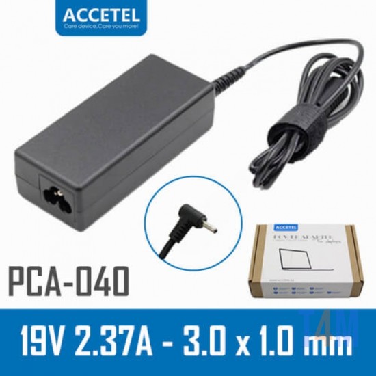 ACCETEL PCA-040 CARGADOR SAMSUNG 19V 2.37A 3.0*1.0MM 45W